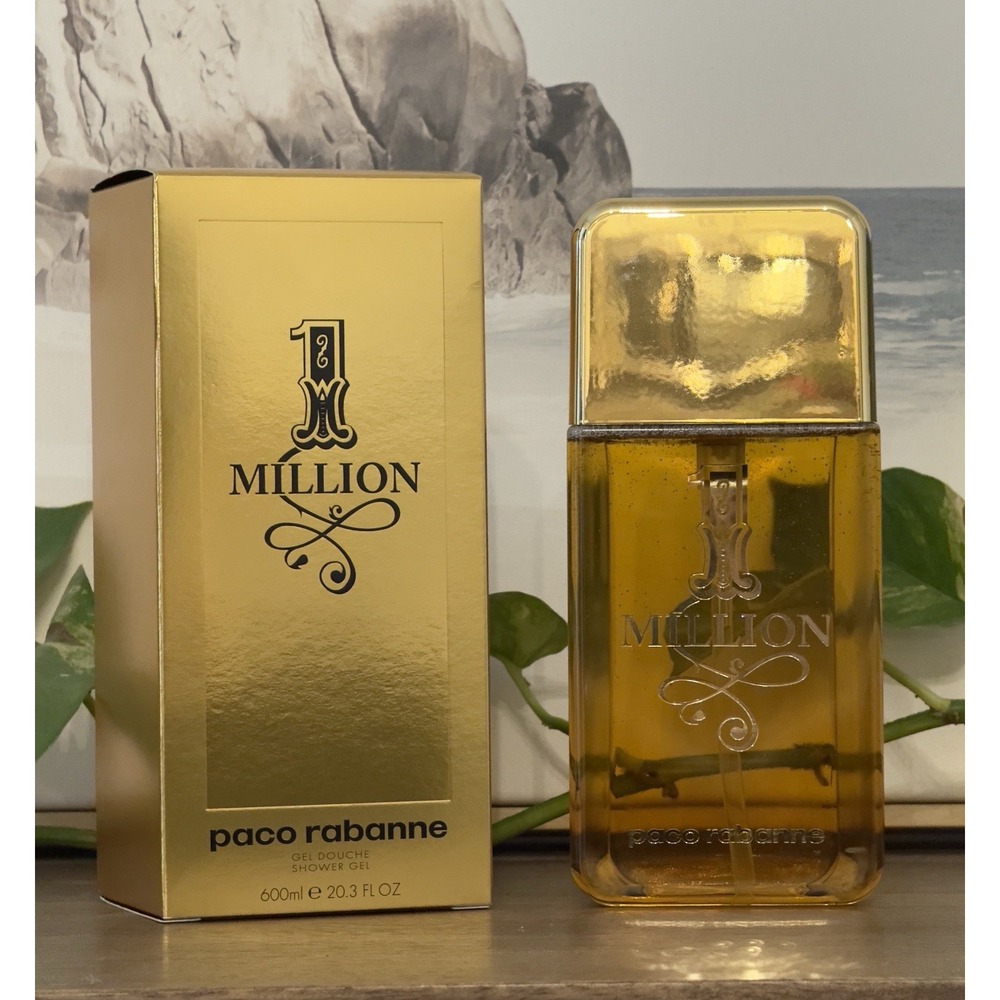 Paco Rabanne 1‎ Million Shower Gel 600 ml / 20.3 oz Jumbo Size New In Box